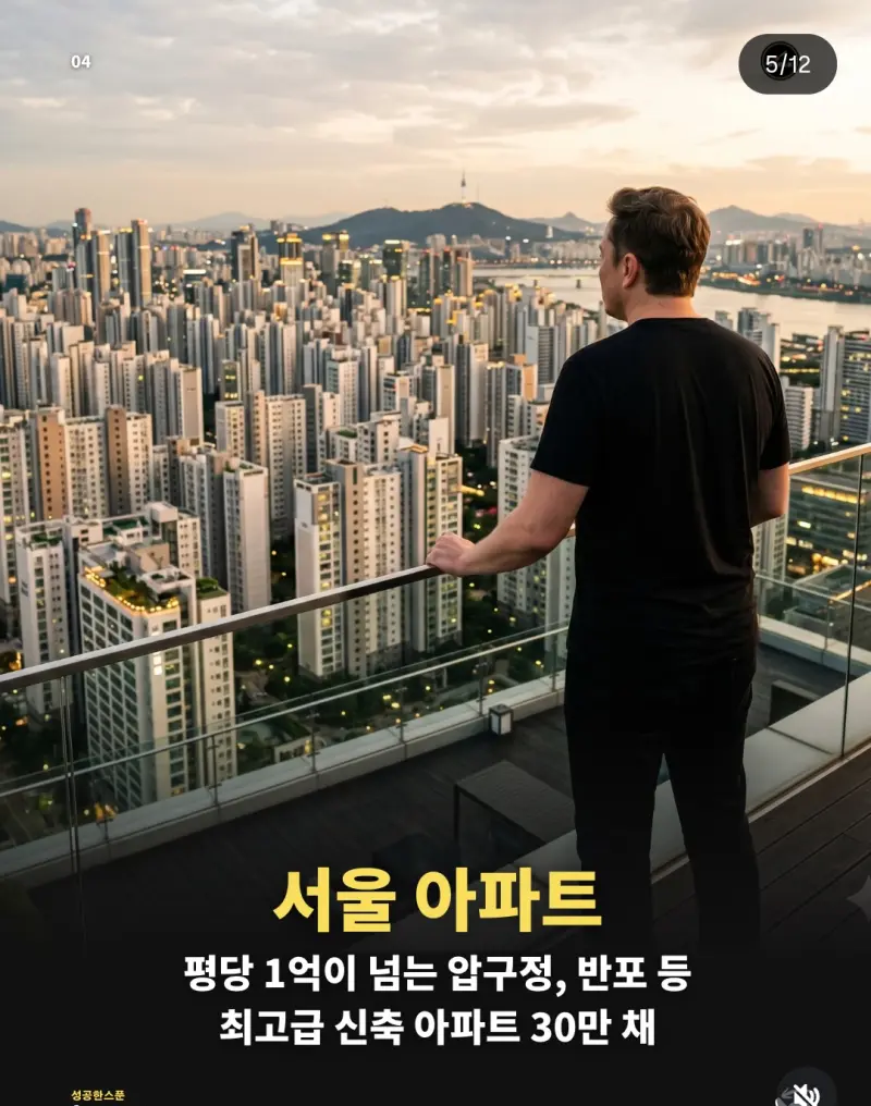 일론머스크의 재산으로 한국에서 살수있는 것들 (5)