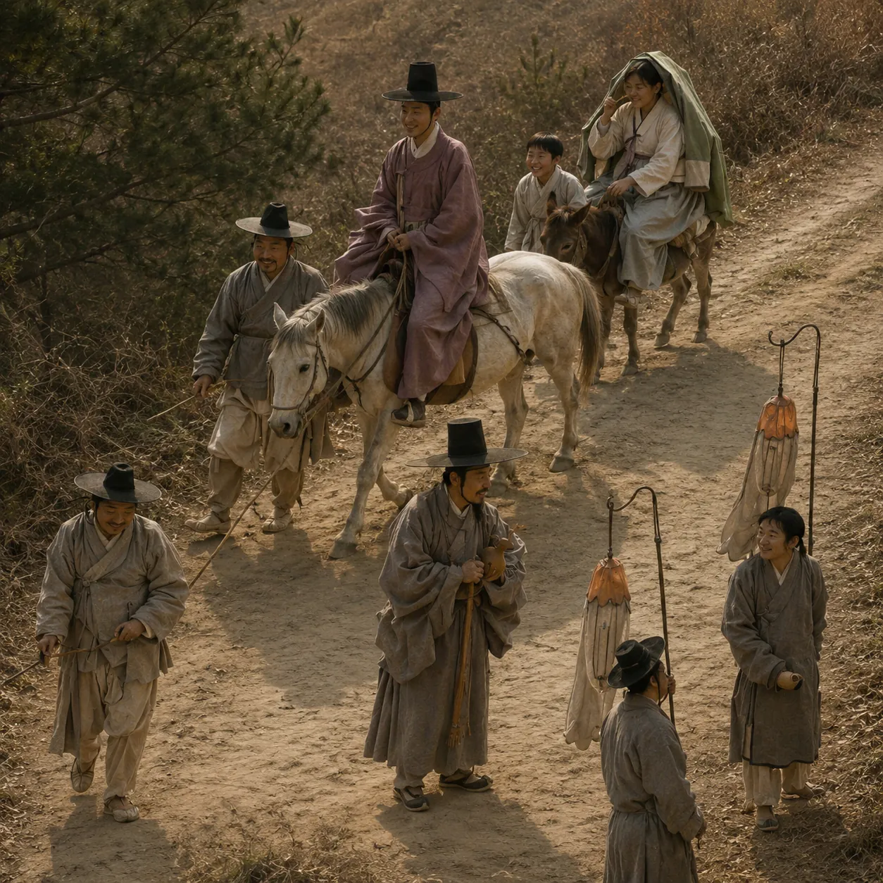 AI로 생성한 조선 풍속화 실사화 (10)