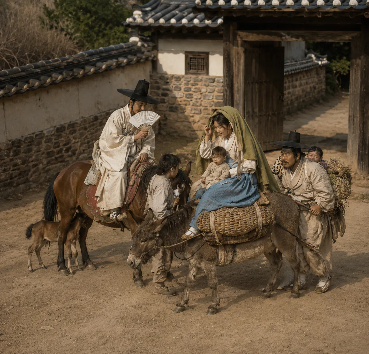 AI로 생성한 조선 풍속화 실사화 (11)