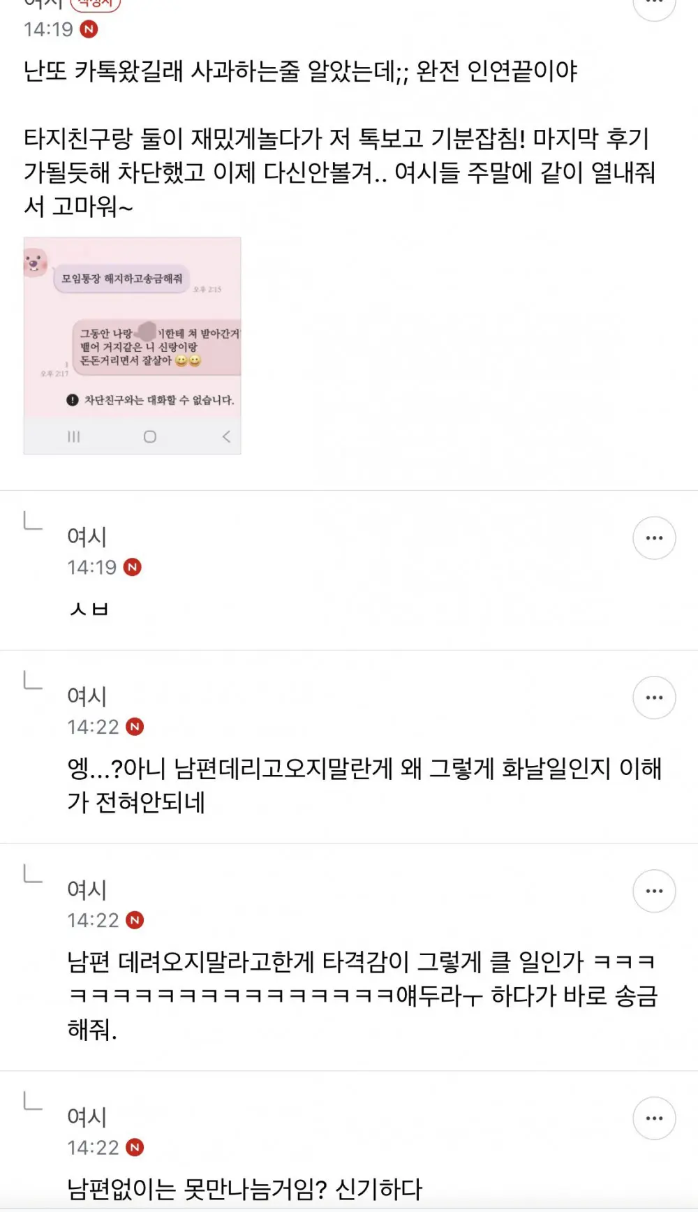 모임에 남편 데려오는 여시 친구 (10)