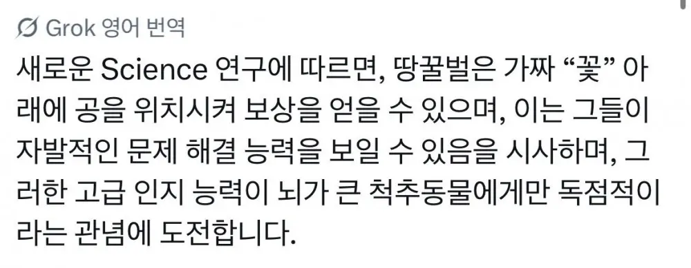 호박벌에 대한 새로운 발견