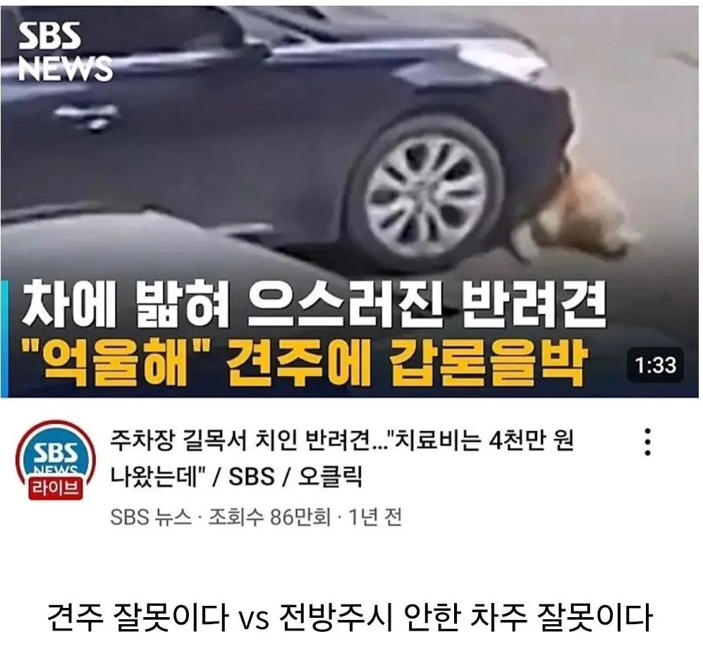 (깜놀주의) 치료비 4천만원 나온 주차장 사고.mp4