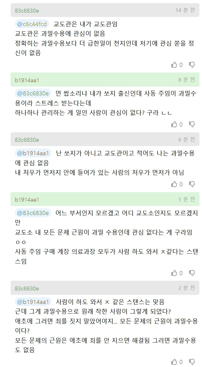 교도소가 포화상태라서 불만인 사람 (4)