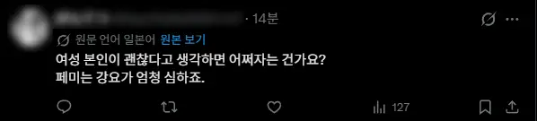 일본인들도 알아버린 페미의 아줌마 발작버튼 (4)