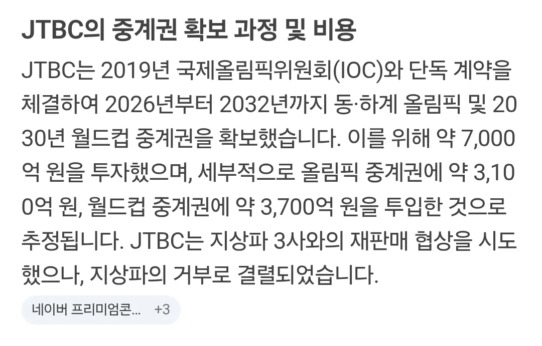 JTBC 독점 중계권료 가격 체감 (3)