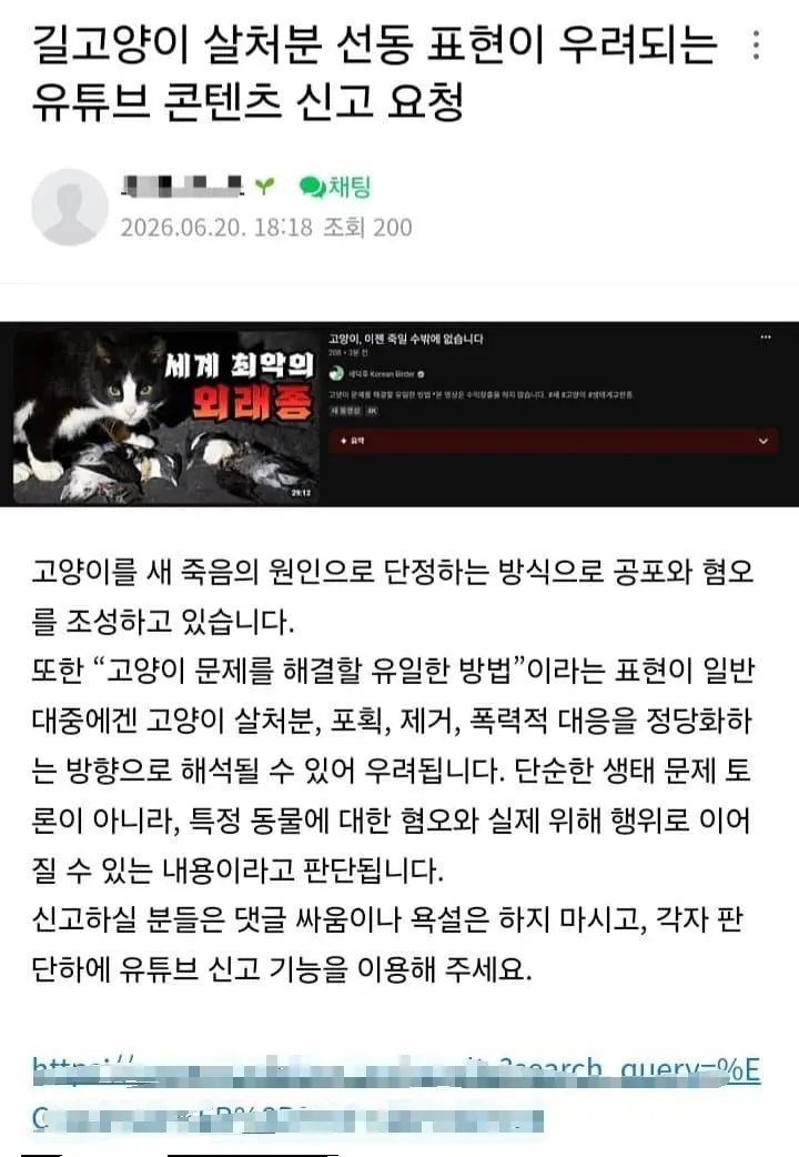 고양이, 캣맘과 전쟁을 선포한 새덕후 (2)