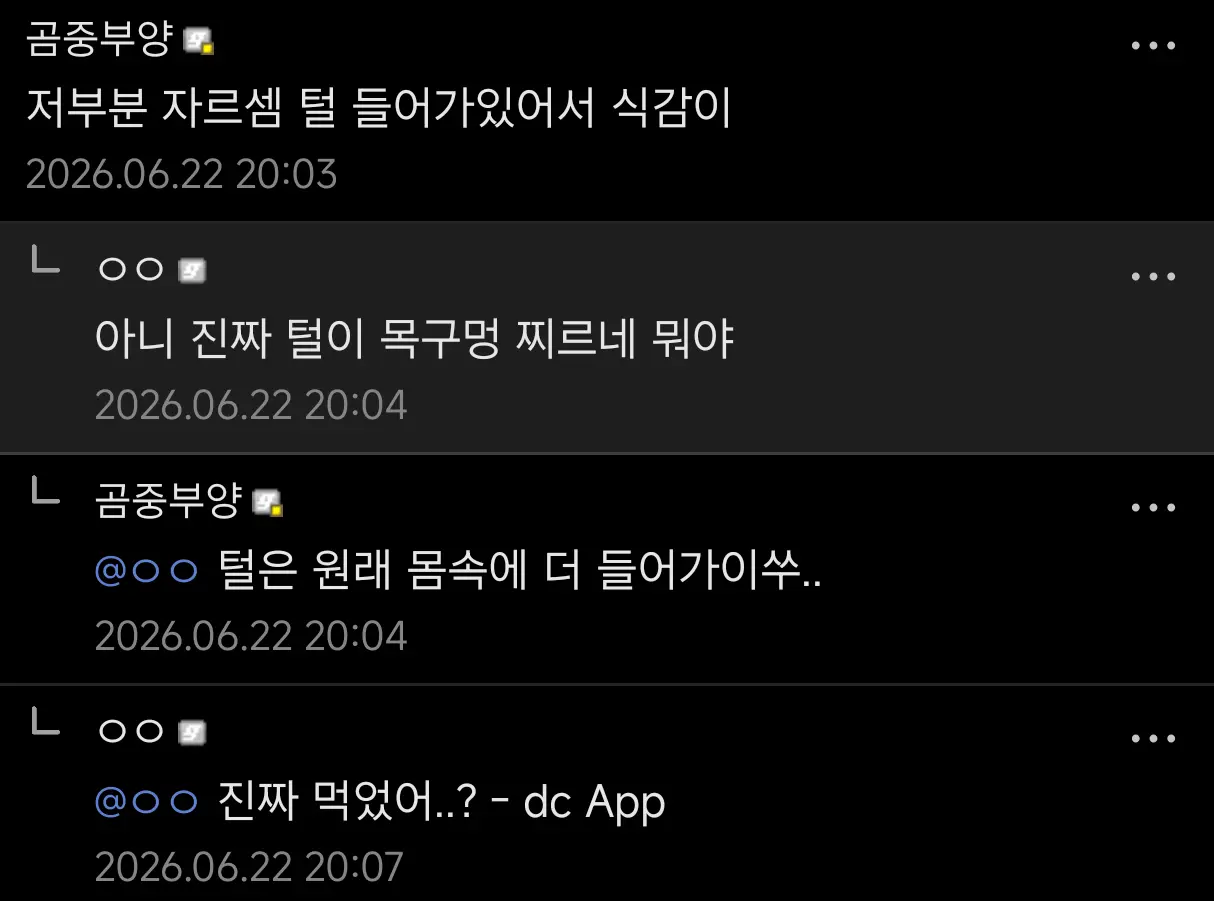디시에 올라온 돼지털 도시락 (4)