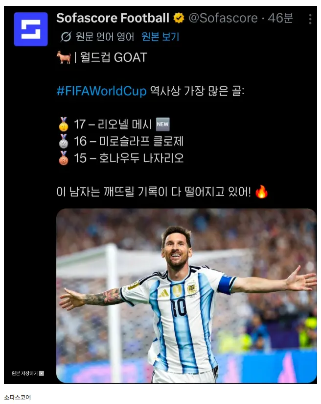 리오넬 메시 월드컵 최다골 득점자 등극 (14)