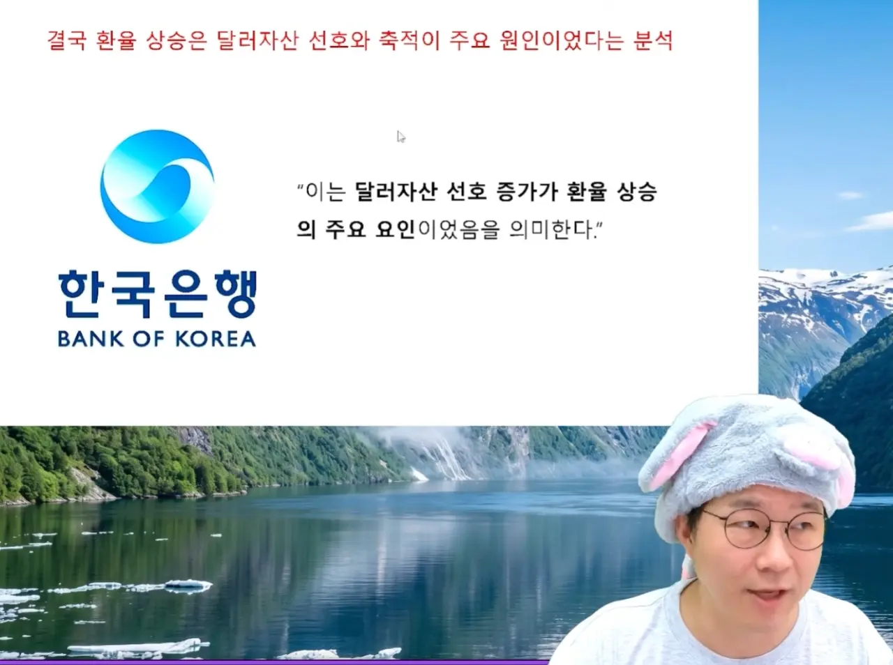 슈카월드가 말하는 환율 사태 (3)