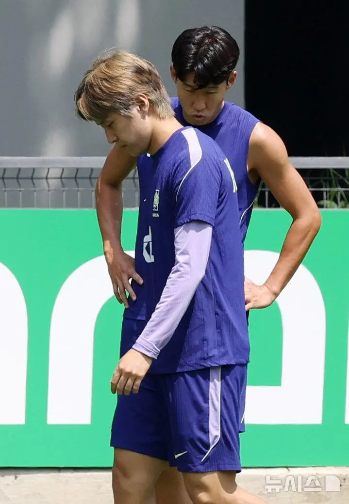 오늘자 대한민국 선수단 훈련장 분위기 (2)