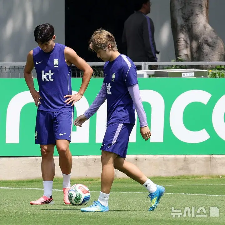 오늘자 대한민국 선수단 훈련장 분위기 (4)
