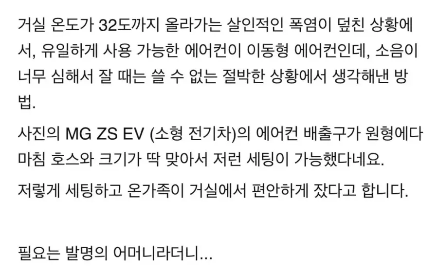 폭염에 전기차를 에어컨으로 쓰는 유럽인들 (2)