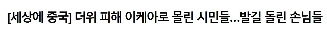 유럽의 중국, 프랑스 사람들 근황