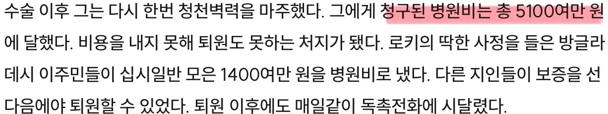 불법체류자 신분으로 5100만원치 병원 치료 (4)
