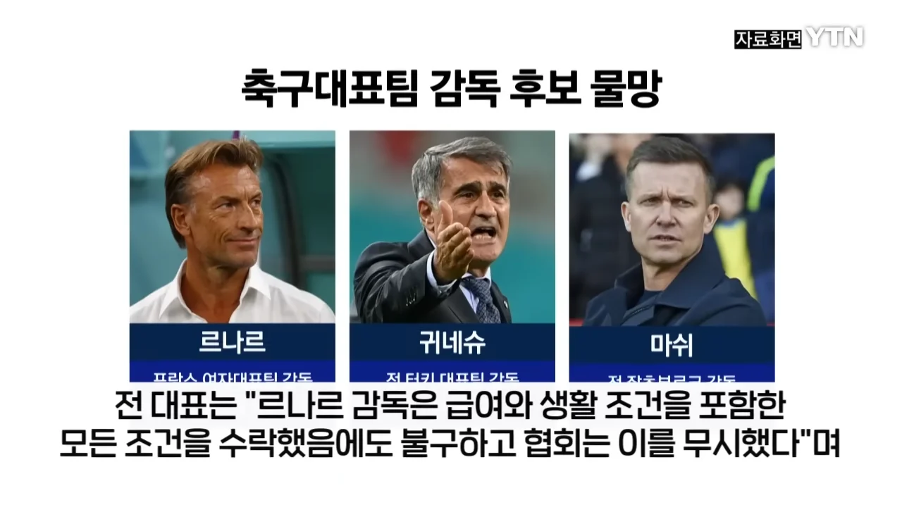 홍명보 내정 후 해외 감독 들러리 의혹 (4)