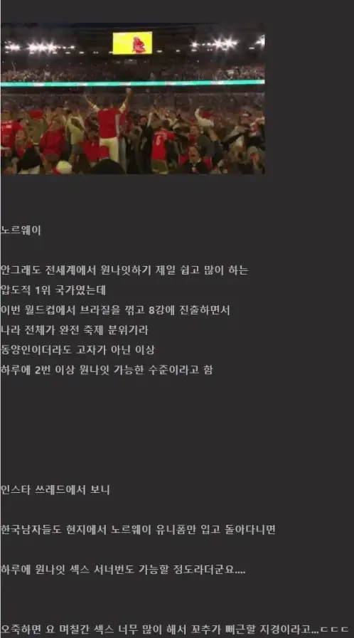 원나잇의 나라 노르웨이 근황 (2)