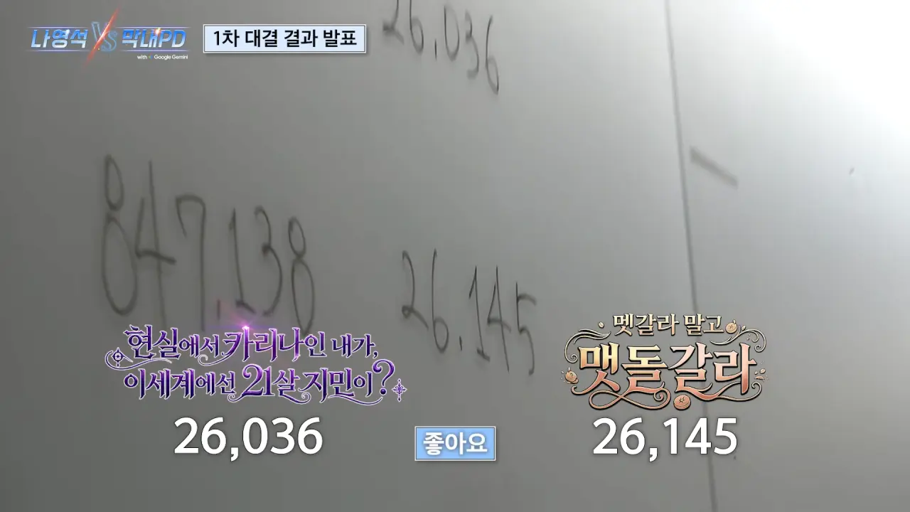 나영석 vs 막내피디 연출대결 결과발표 (3)
