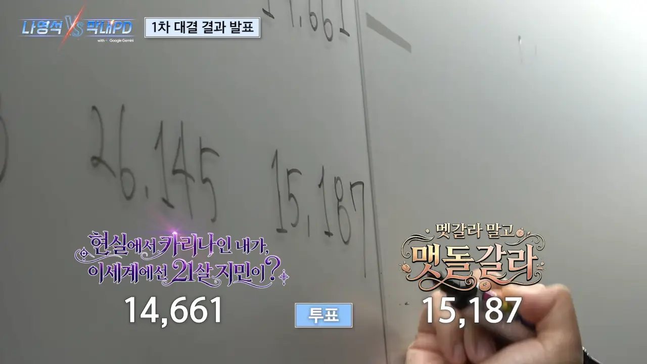 나영석 vs 막내피디 연출대결 결과발표 (4)