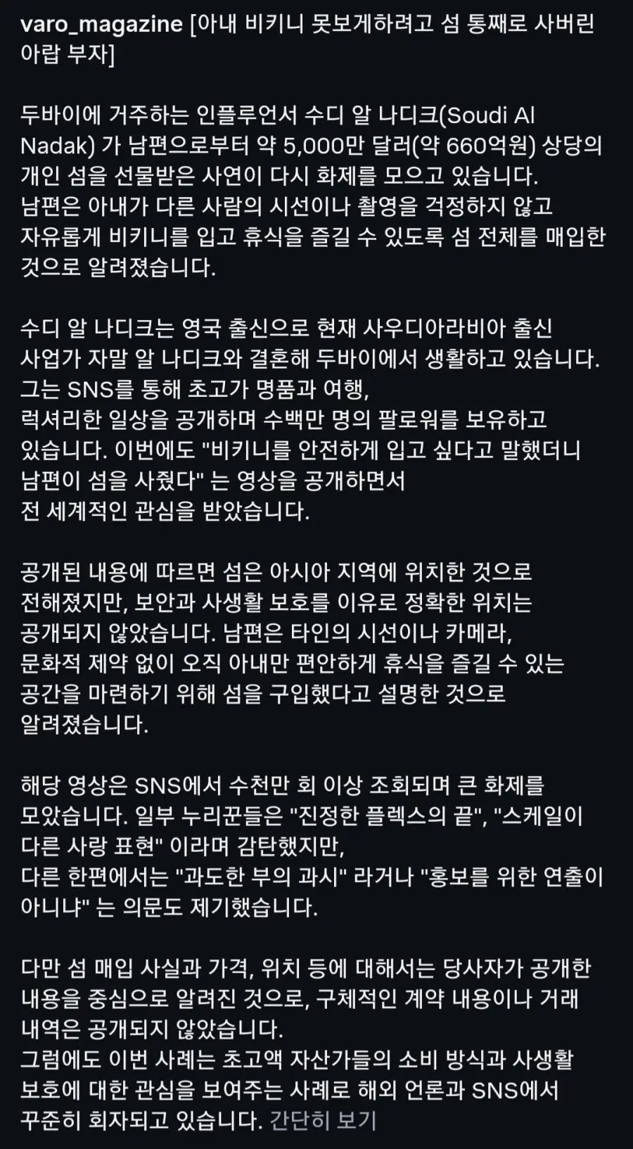 아내 비키니 못보게하려고 섬 통째로 사버린 아랍 부자 (2)