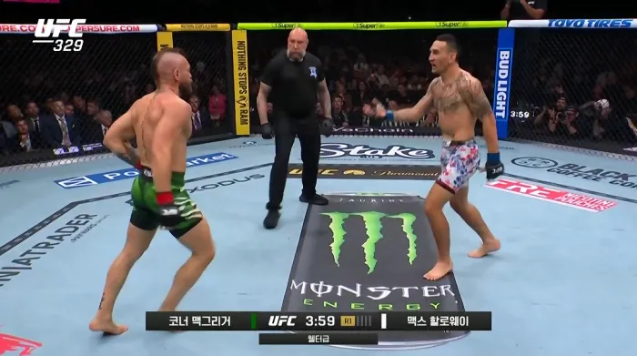 맥그리거, UFC 복귀전 TKO패 (2)