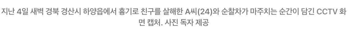 ‘피범벅 나체’ 살인범 마주치고도 검거못한 경찰 (6)