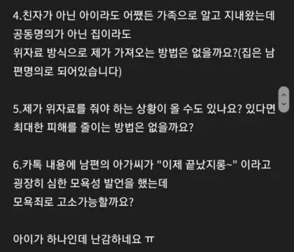 친자불일치 이혼소송이 억울한 유부녀 (2)