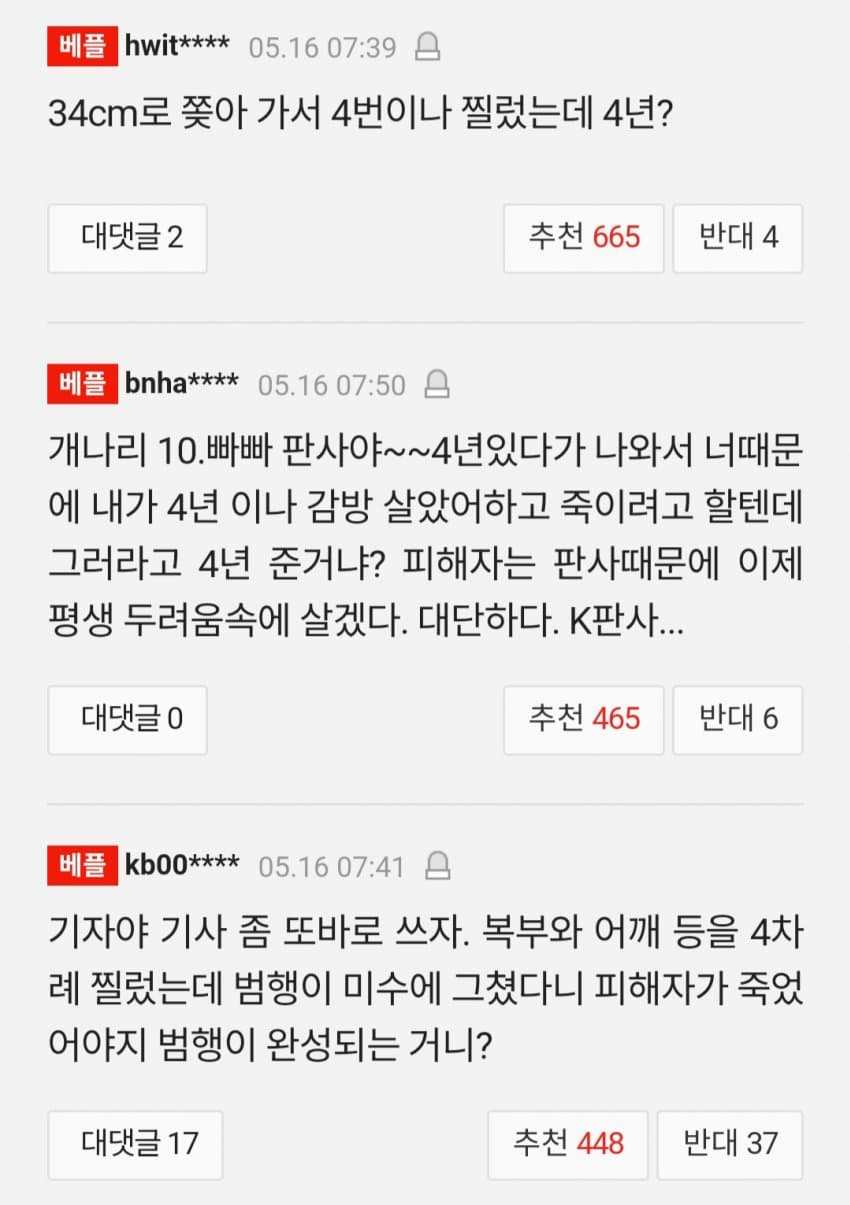이모 간병때문에 주식 잃었다고 사촌누나에게 흉기 휘둘러 (6)