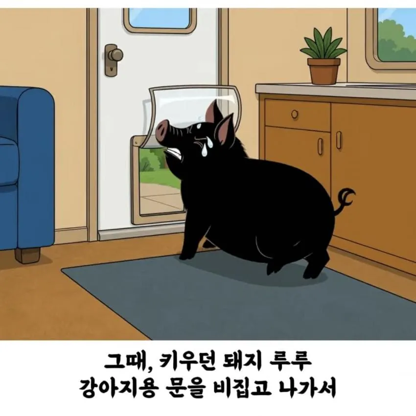 반려 돼지 덕분에 목숨 건진 여자 (7)