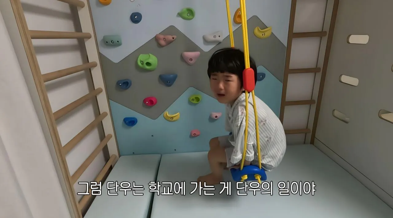 학교가기 싫다는 아들 훈육하는 매미킴 (18)