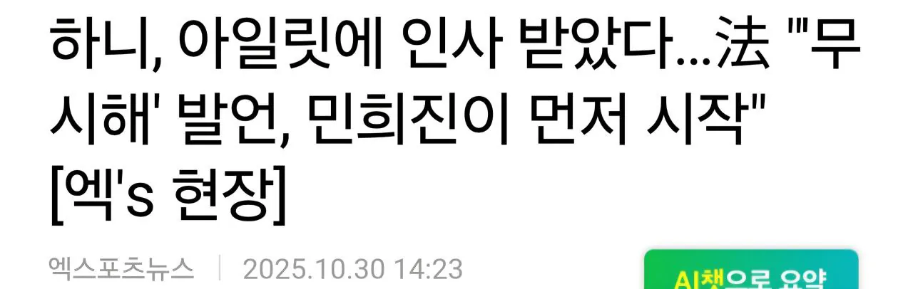 뉴진스“아일릿은 말과 행동으로 조롱했다“ (4)