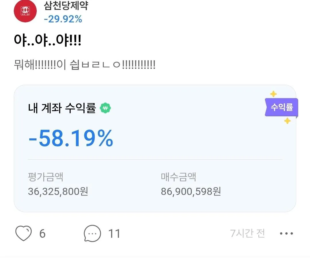 삼천당 제약 투자자의 다이나믹한 심경변화 (9)