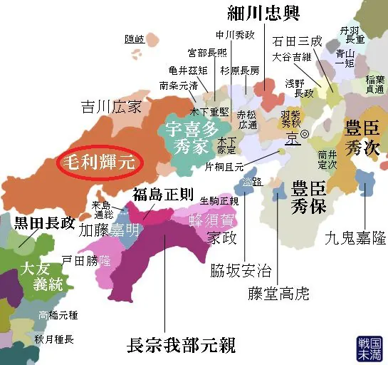 임진왜란 당시 일본군 사령관들 영지 (8)