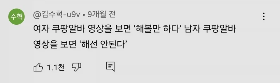 쿠팡 브이로그 특징 (2)