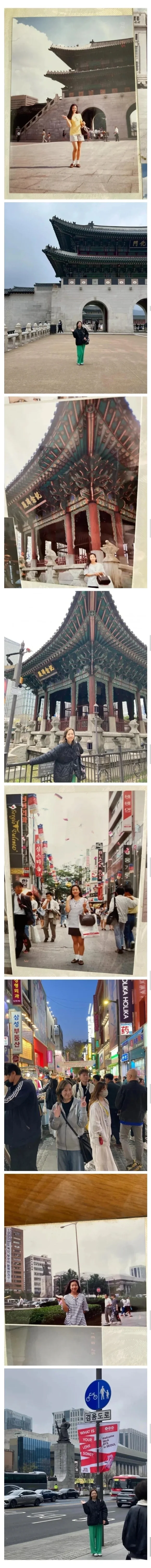 34년전 찍은 장소를 다시 방문한 일본인 관광객 (2)