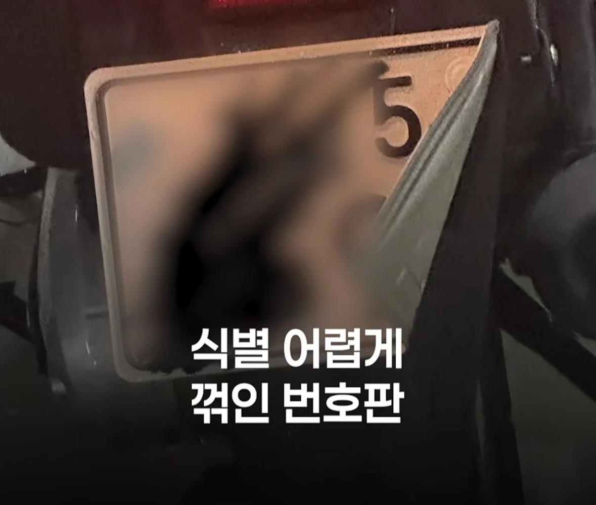오토바이 번호판만 커지면 뭐하나? (5)