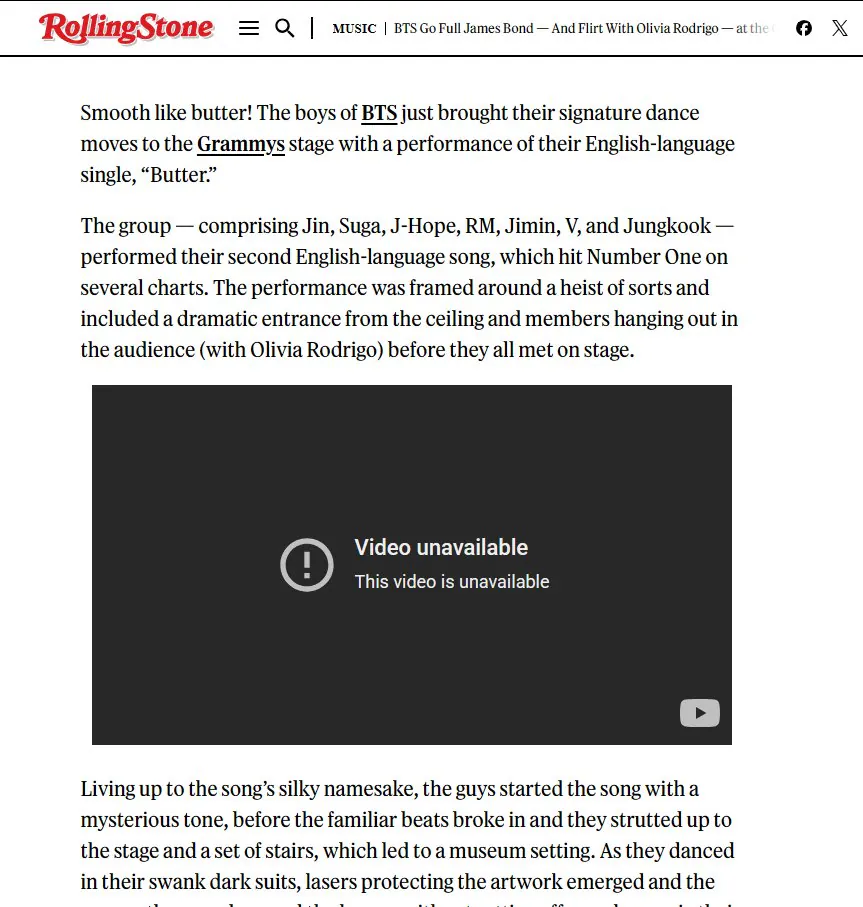 보이콧 선언한 BTS 무대 영상 내려버렸다는 그래미 (3)