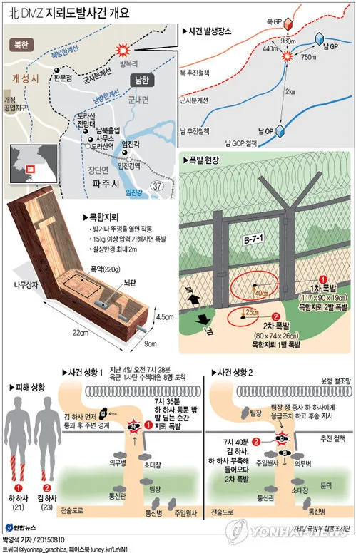 북한의 DMZ 목함지뢰 도발 사건
