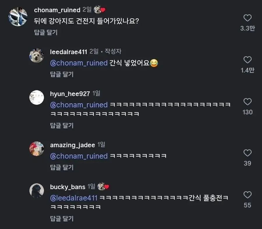 건전지와 간식