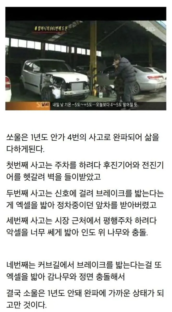 운전 면허시험 960번 떨어진 할머니 뒷이야기 (3)
