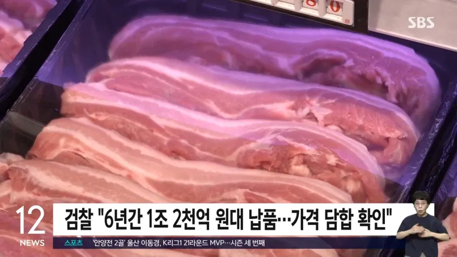 6년간 1조2천억원대 담합한 돼지고기 (2)