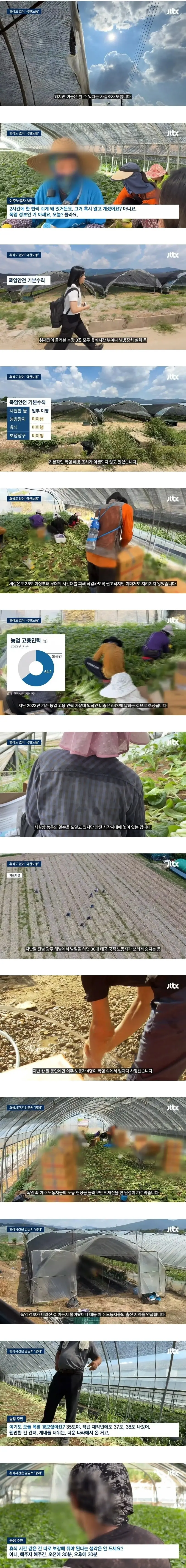 폭염에 이주노동자들 일시키는 농장주의 기적의 논리 (2)